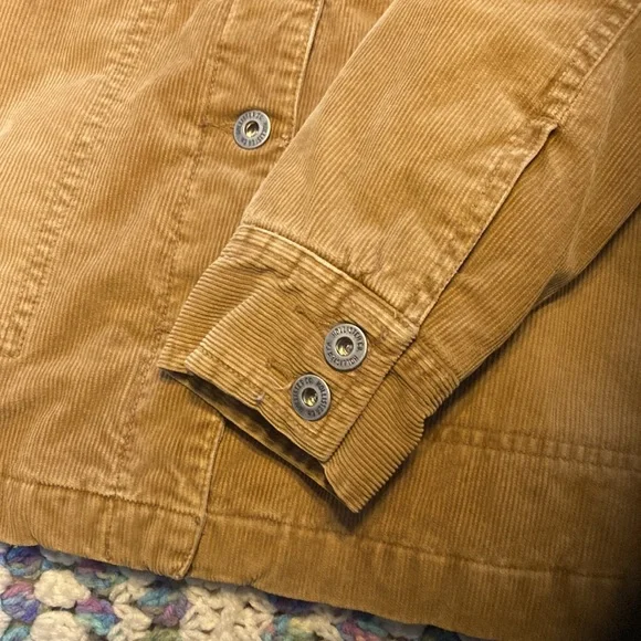 Hollister Brown Jacket with Cream Faux Fur Collar - Picture 4 of 7